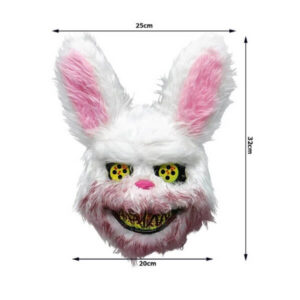 Маска на Хэллоуин – жуткий кролик / психопатический костюм