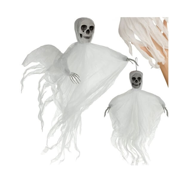 White hanging skeleton decoration Hanging Skeleton Decoration – 70 cm