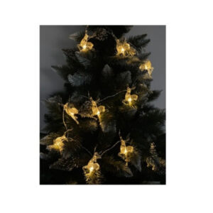 Рождественские огни Северные олени, теплый белый свет, 10 LED-ламп