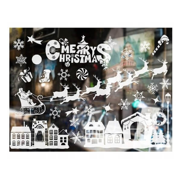 Christmas window stickers Miracles Christmas Window Stickers