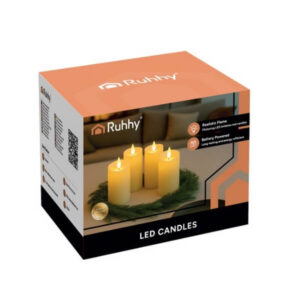 LED žvakės su mirksinčios liepsnos efektu