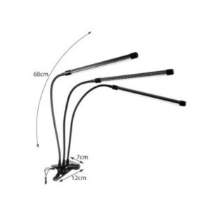 LED taimelamp Taimelamp / 20 LED / 3 paneeli – taimekasvatuselamp taimeri ja puldiga