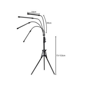 Taimelamp / Gardlov taimede kasvulamp statiiviga – 4 LED-paneeli, taimer ja kaugjuhtimispult!