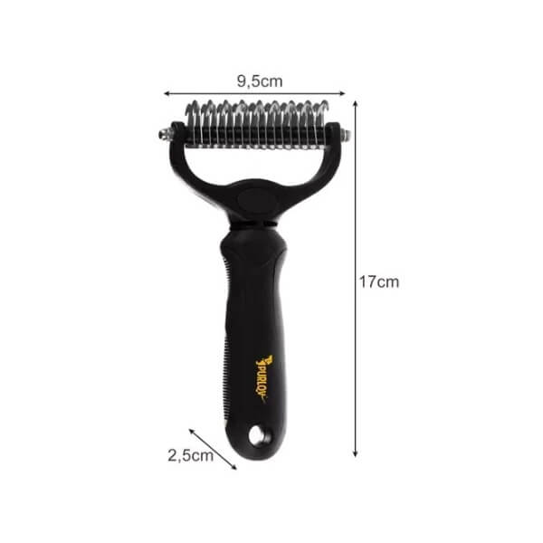 Purlov Trimmer Comb w Purlov universaali trimmeri-kampa koirille ja kissoille