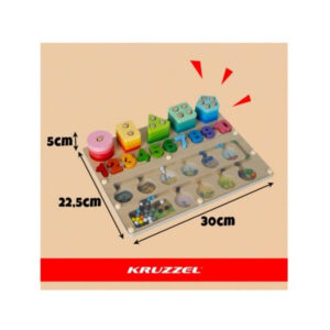 Montessori 3-in-1 Puidust Sorter – hariv mänguasi lastele