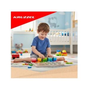 Montessori 3-in-1 Puidust Sorter – hariv mänguasi lastele