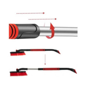 Телескопическая щётка для снега и скребок для льда – идеально для зимних условий