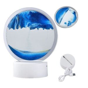 3D Liikuv Liivalamp – hüpnotiseeriv sisustuselement USB/RGB valgusega