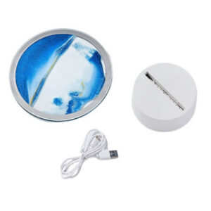 3D Liikuv Liivalamp – hüpnotiseeriv sisustuselement USB/RGB valgusega