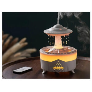 Õhuniisutaja & lõhnadiffuuser UFO-kujuline LED-lambiga + puldiga
