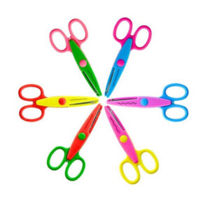 Creative scissors – colorful, decorative patterns, 6 pcs.