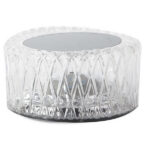 Crystal table lamp with white LED light (touch control, USB rechargeable)