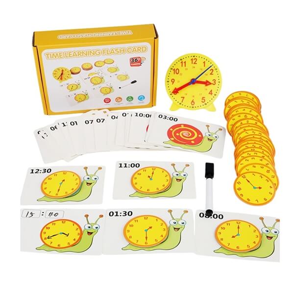 Educational Learning Hours Clock Cards 1 Educational tool – learning clock cards with marker