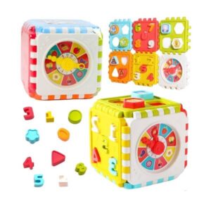 Hariv numbrite ja kellaga sortimiskuubik