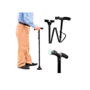 Saliekams spieķis ar 6 LED lukturīšiem – drošs atbalsts katrā solī!