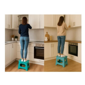 Saliekams plastmasas taburete – izturīgs un praktisks palīgs virtuvei un mājai