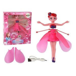 Käega juhitav maagiline lendav haldjakujuke – roosa nukuke