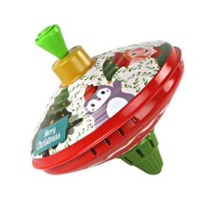 Traditsiooniline metallist pöörlev mänguasi – jõuluteemaline