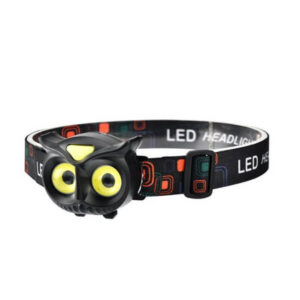 Led-pealamp – öökulli kujuline, 4 valgusrežiimiga, reguleeritav peapael