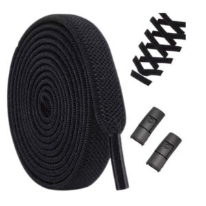 Эластичные шнурки без завязывания – 100 см, черные