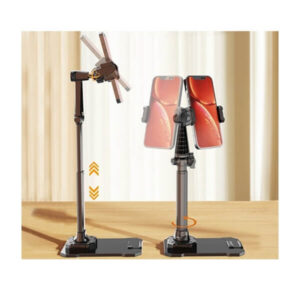 Reguliuojamas telefono ir planšetinio kompiuterio laikiklis – besisukantis, stabilus, daugiafunkcinis