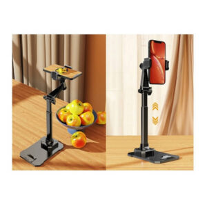 Reguliuojamas telefono ir planšetinio kompiuterio laikiklis – besisukantis, stabilus, daugiafunkcinis