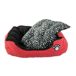 Плюшевая лежанка с съёмной подушкой для собак и кошек – мягкое и уютное место для отдыха