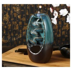 Керамическая аромалампа для благовоний – водопад, 10 палочек