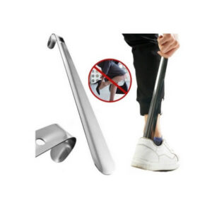 Metallinen pitkä kenkälusikka koukulla