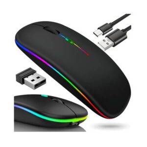 Slim 2.4 GHz Bluetooth control optical mouse – black