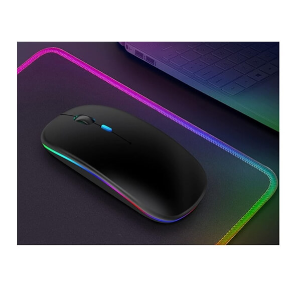Slim 2.4 ghz bluetooth control optical mouse Black ww 1 Plāna 2.4 GHz Bluetooth vadāma optiskā pele – melna