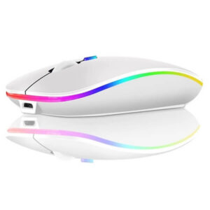 Slim 2.4 GHz Bluetooth juhtimisega optiline hiir – valge