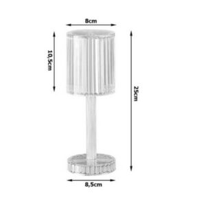 LED lauavalgusti kristall RGB USB kaugjuhtimispuldiga