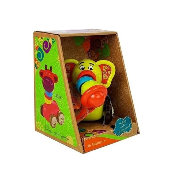 Toy Car Elephant for Babies Flexible Trumpet w 1 Игрушечная машинка Слон