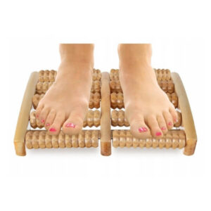 Traditsiooniline puidust jalamasaažirull