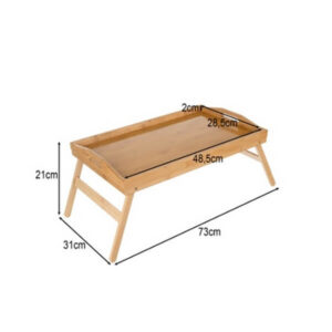 Saliekams bambusa brokastu galds