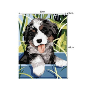 Maalimine numbrite järgi 40x30 cm – koer