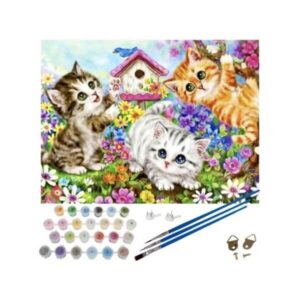 Maalimine numbrite järgi 40×50 cm – kassid