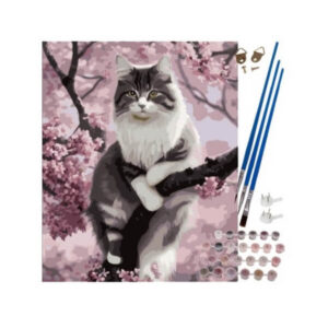 Maalimine numbrite järgi 40×50 cm - kass