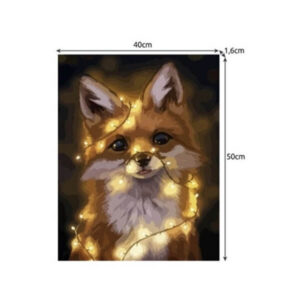 Maalimine numbrite järgi 40×50 cm – rebane