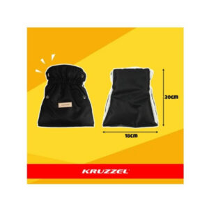 Kruzzel melni ratiņu cimdi