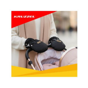 Kruzzel melni ratiņu cimdi