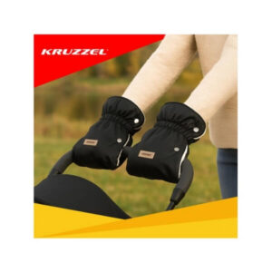 Kruzzel melni ratiņu cimdi