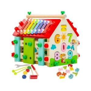 Wooden educational house Kruzzel – sorter for children