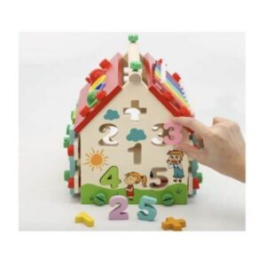 Wooden educational house Kruzzel – sorter for children