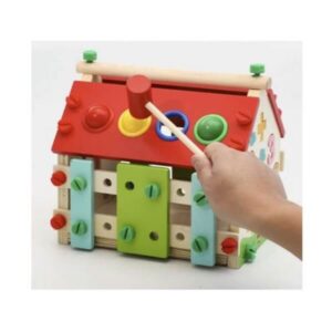 Wooden educational house Kruzzel – sorter for children