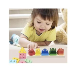 Wooden puzzle sorter for children