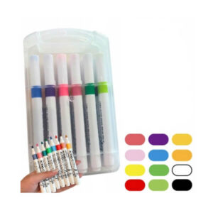 Akrüülmarkerid 12 tk – klaasile, plastikule, metallile ja puidule + karp