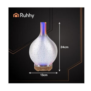 RUHHY 200ml aromāta difuzors un gaisa mitrinātājs – stils, miers un svaigums ap jums