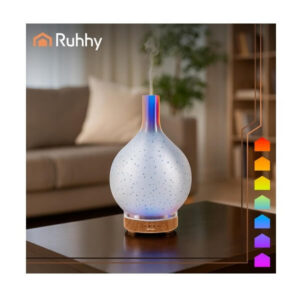RUHHY 200ml aromāta difuzors un gaisa mitrinātājs – stils, miers un svaigums ap jums